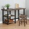 Alaterre Furniture 24" D X 30 H, 48 W X Solid Birch Wood and Metal, Rustic Natural/Black AMBA0620 - alternate 2